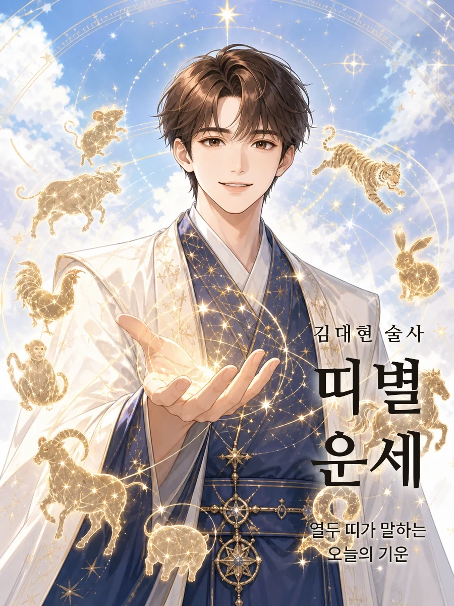 퀀타로 김대현 띠별 운세 포스터